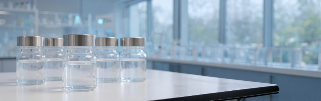 Researcher working with precision Quillaja saponaria feedstock for vaccine R&D and advanced immunology